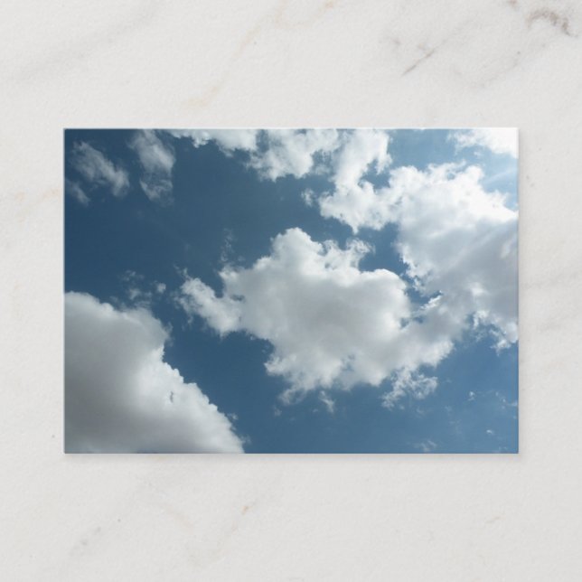 Abstrakt molnhimmel fotografering visitkort (Framsida)