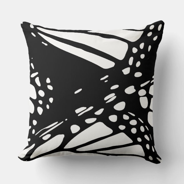 Abstrakt Monarch Butterfly Design Kudde (Framsida)