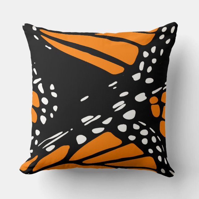 Abstrakt Monarch Butterfly Design Kudde (Framsida)