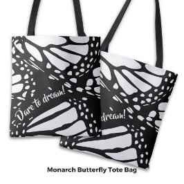 Abstrakt Monarch Butterfly Vinge - Dare till Dream Tygkasse