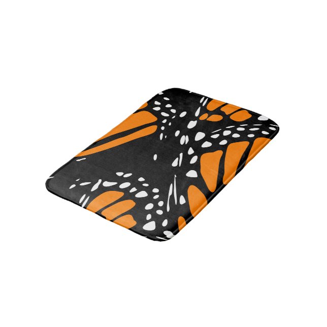Abstrakt Monarch Butterfly Vinge Design Badrumsmatta (Vinklad)