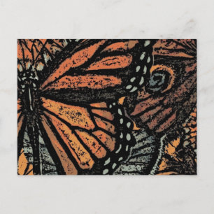 Abstrakt Monarch Butterfly Vykort