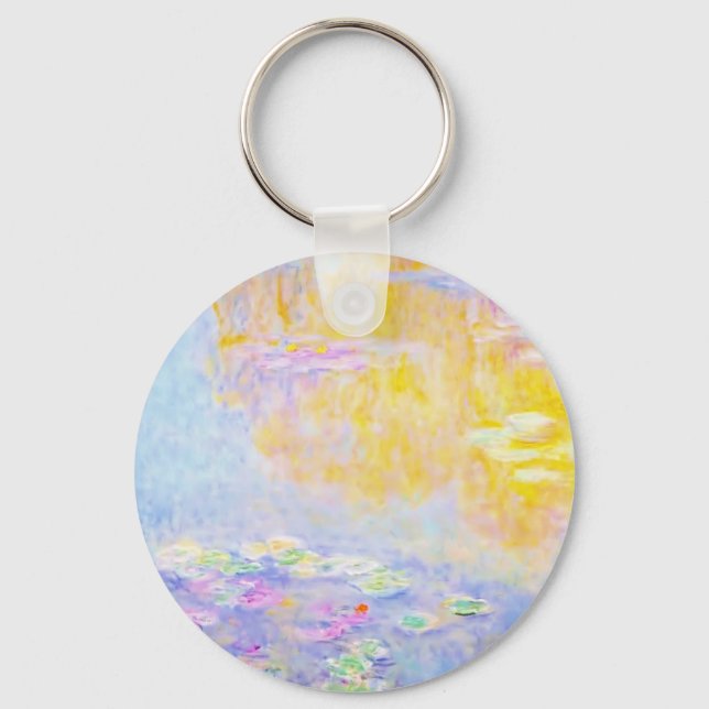 abstrakt, monet näckrosor 7 nyckelring (Framsida)