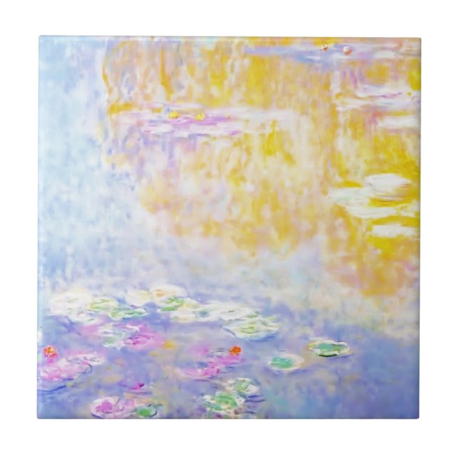 abstrakt, Monet vattenliljor 7 Kakelplatta (Framsidan)