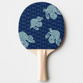 Abstrakt Monogram Mönster Pingisracket