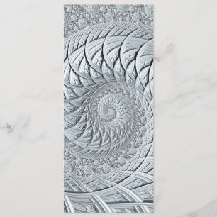 Abstrakt Monokrome Grått Spiral Fractal Bookmark