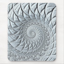 Abstrakt Monokrome Light Grått Spiral Fractal