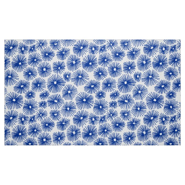 Abstrakt Mönster 101115 - marinblå Tyg (Fat Quarter)