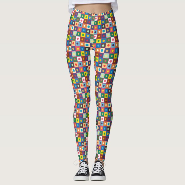 Abstrakt Mönster 20524 Leggings (Framsida)