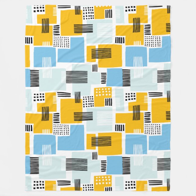 Abstrakt Mönster 280817 - Färg 01 Fleecefilt (Framsidan)