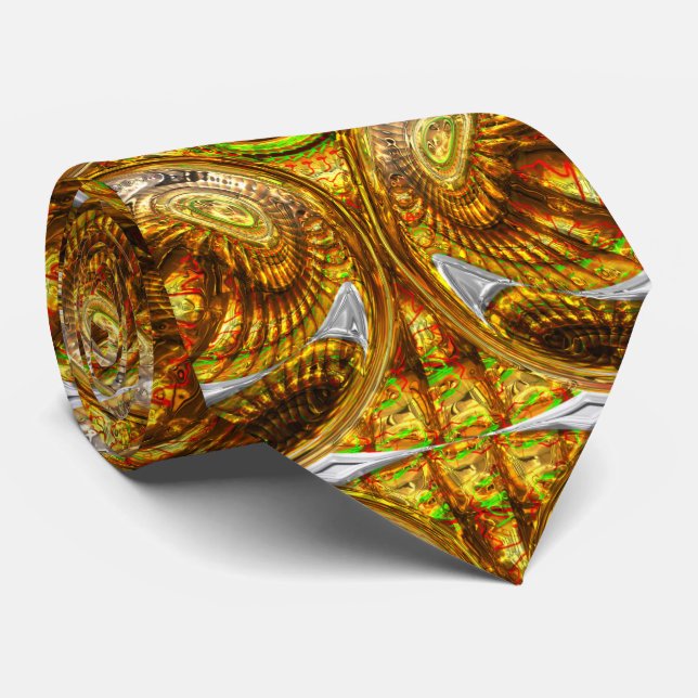 Abstrakt Mönster 2 Anpassningsbar Tips Slips (Rullad)