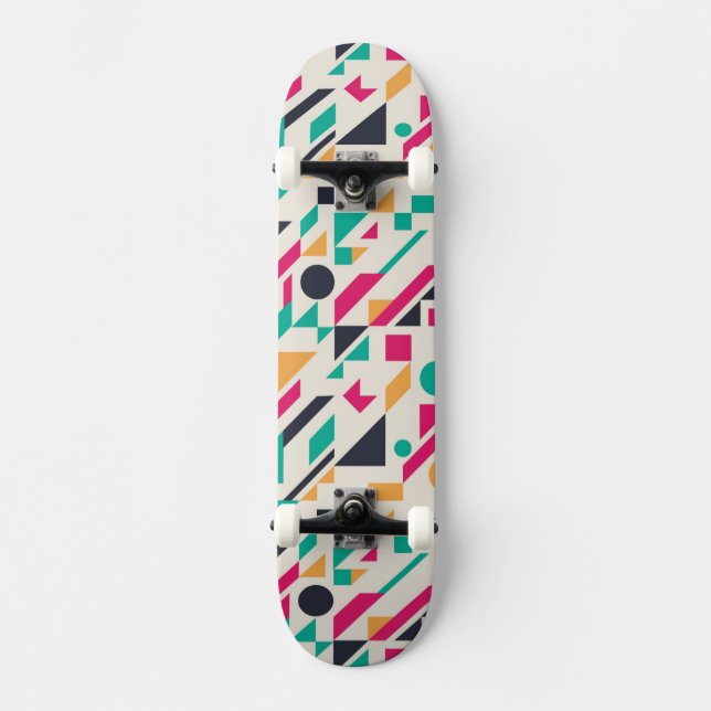 Abstrakt mönster 3 mini skateboard bräda 18,7 cm (Framsida)
