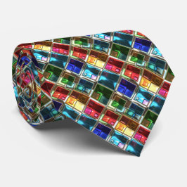 Abstrakt Mönster 4 Anpassningsbar Tips Slips