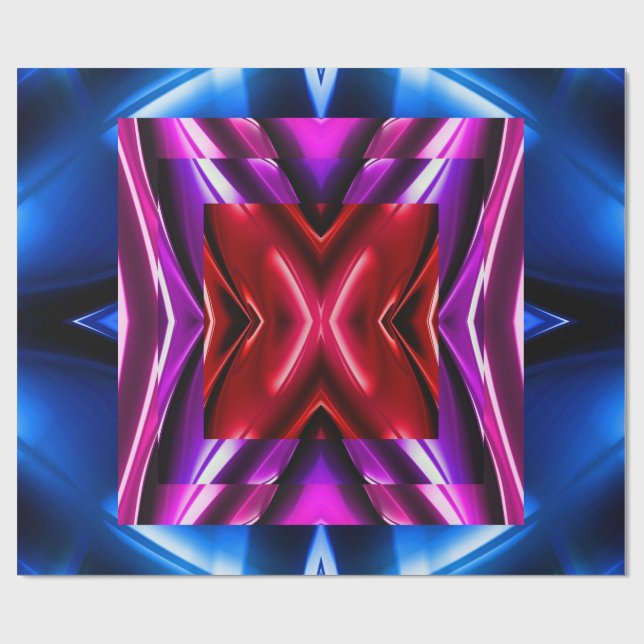 Abstrakt Mönster 62 A-D-alternativ radbrytning Pap Presentpapper (Platt)