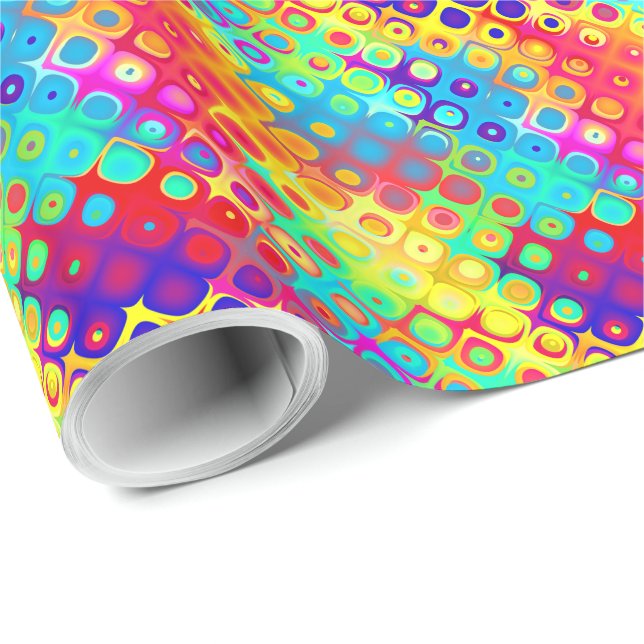 Abstrakt Mönster 7 Figursättning Papper Presentpapper (Rullad Hörn)