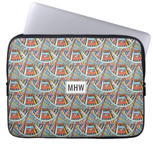 Abstrakt Mönster anpassningsbar monogram laptop sl Sleeve