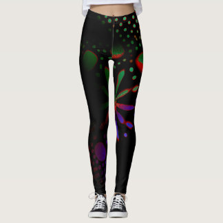 abstrakt mönster art leggings
