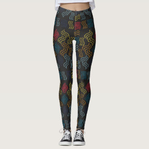 Abstrakt Mönster Bästa gåva till abstrakt art äls Leggings