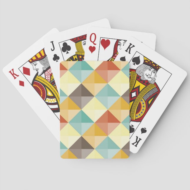 Abstrakt mönster casinokort (Baksidan)
