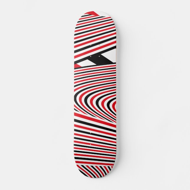 Abstrakt Mönster Creation 2 Mini Skateboard Bräda 18,5 Cm (Framsida)