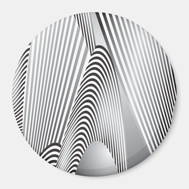 Abstrakt Mönster Creation 3 Magnet (Framsidan)