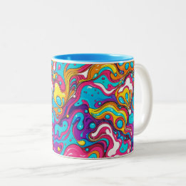 Abstrakt mönster design 1202 - Kaffe Mugg