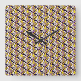 Abstrakt mönster-design 1209 - väggklocka