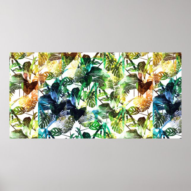 Abstrakt mönster-design med vibrerande färg poster (Framsidan)