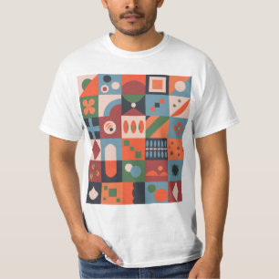 Abstrakt Mönster, det grekiska mönster T Shirt