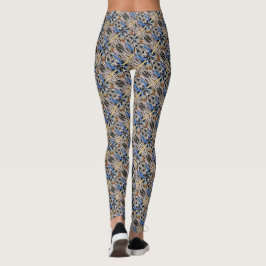 Abstrakt Mönster Färg Leggings