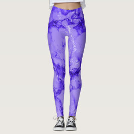 Abstrakt mönster för lilamarmordesign leggings
