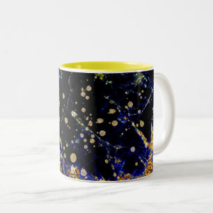 abstrakt mönster galaxy Two-Tone Coffee Mugg