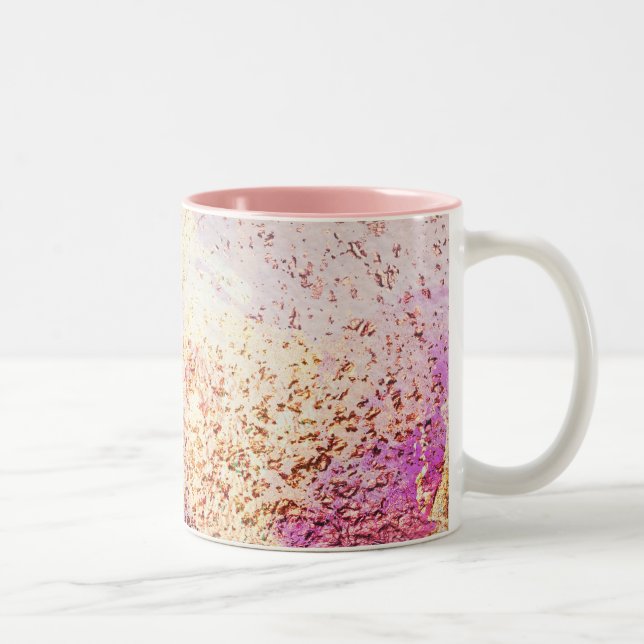 abstrakt mönster galaxy Two-Tone Coffee Mugg (Höger)