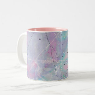 abstrakt mönster galaxy Two-Tone Coffee Mugg