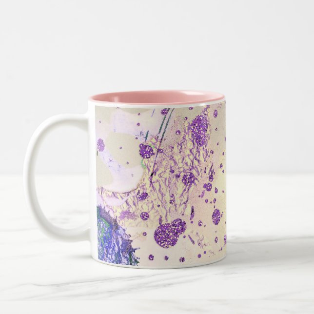 abstrakt mönster galaxy Two-Tone Coffee Mugg (Vänster)