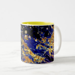 abstrakt mönster galaxy Two-Tone Coffee Mugg