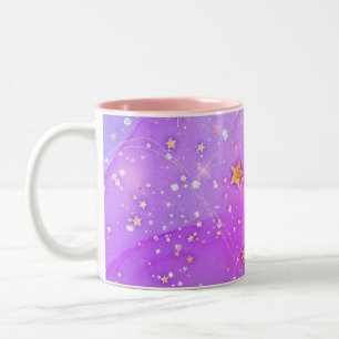 abstrakt mönster galaxy Two-Tone Coffee Mugg