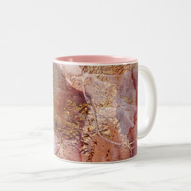 abstrakt mönster galaxy Two-Tone Coffee Mugg (Framsida höger)