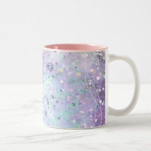 abstrakt mönster galaxy Two-Tone Coffee Mugg