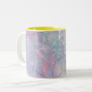 abstrakt mönster galaxy Two-Tone Coffee Mugg
