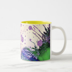 abstrakt mönster galaxy Two-Tone Coffee Mugg