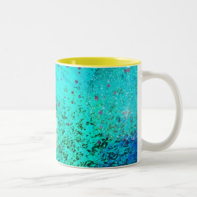 abstrakt mönster galaxy Two-Tone Coffee Mugg (Höger)