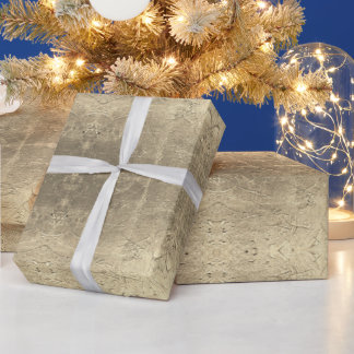 Abstrakt Mönster Golden Presentpapper