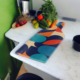 Abstrakt mönster i flerfärgade geometriska former