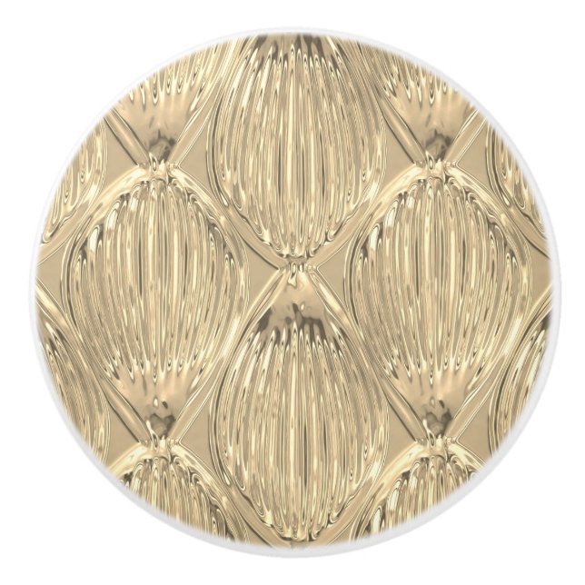 Abstrakt mönster i guldglaseffekt elegant knopp (Framsidan)