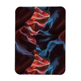 Abstrakt mönster inspirerad av Antelope Canyon Magnet