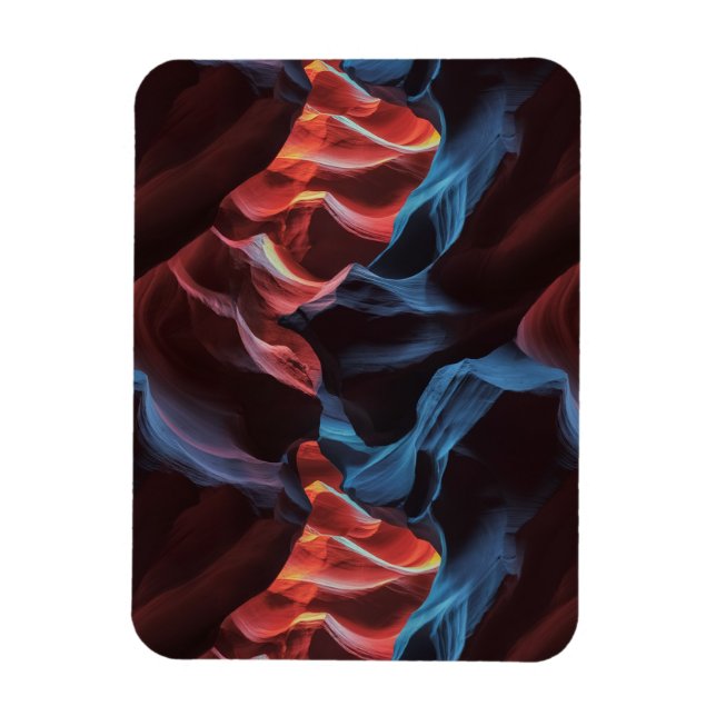 Abstrakt mönster inspirerad av Antelope Canyon Magnet (Vertikal)