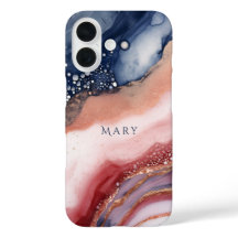 Abstrakt mönster iphone case. Anpassat namn.