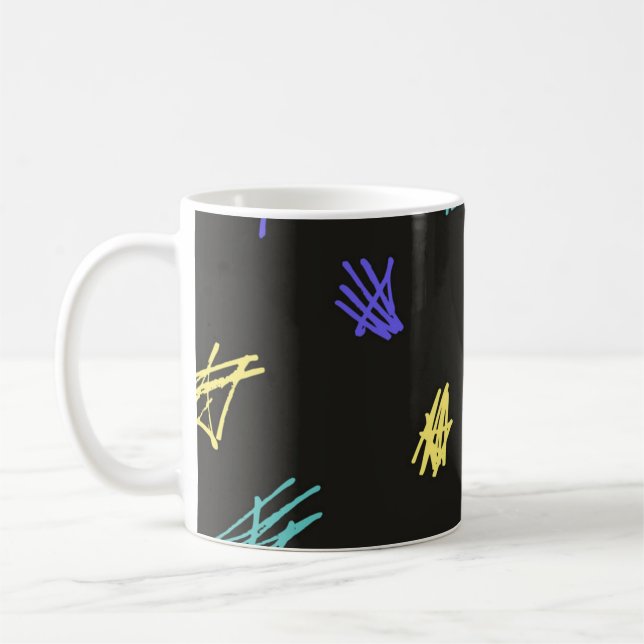 Abstrakt mönster kaffemugg (Vänster)