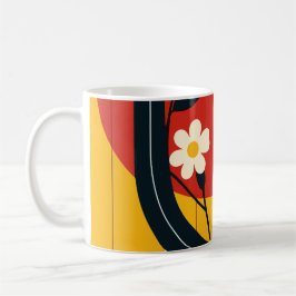 abstrakt mönster kaffemugg